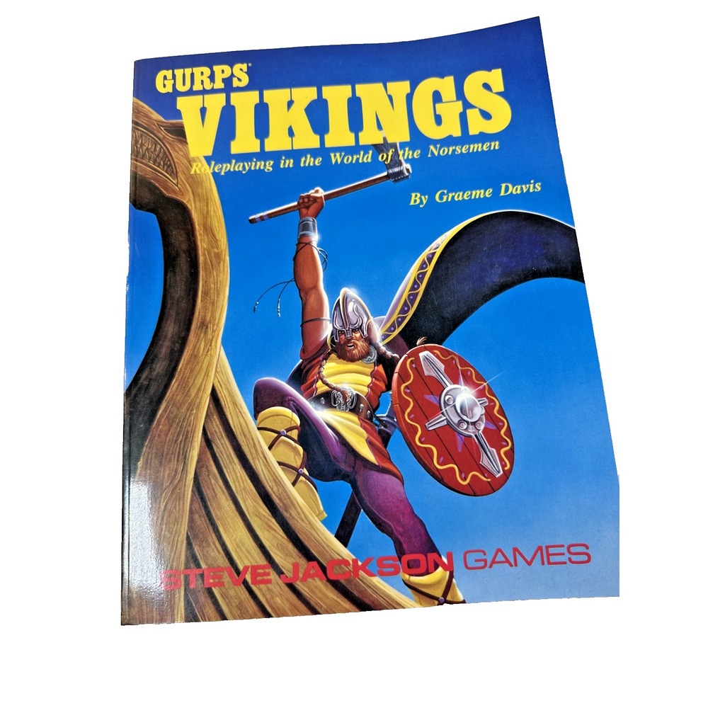 GURPS Vikings 2nd Edition RPG Supplement TSR Era Steve Jackson Games Brand New